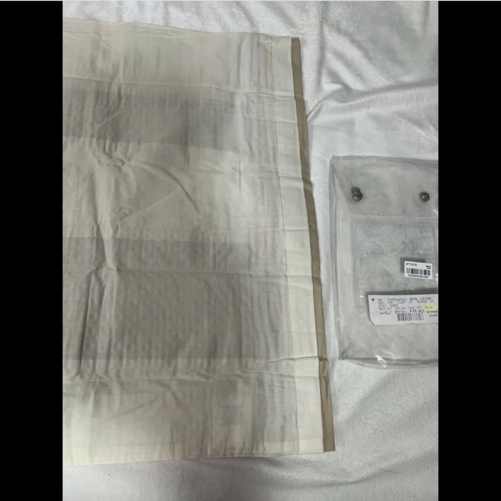 NEW Hotel Collection 100% Cotton Percale Eyelet (1) Standard Sham‎ #237